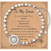 Esrial Retirement Gift for Woman - Compass Bracelet for Women Coworker Leaving Farewell Going Away Gifts for Friends Teacher Employee Manager Boss Coworker Christmas Gifts