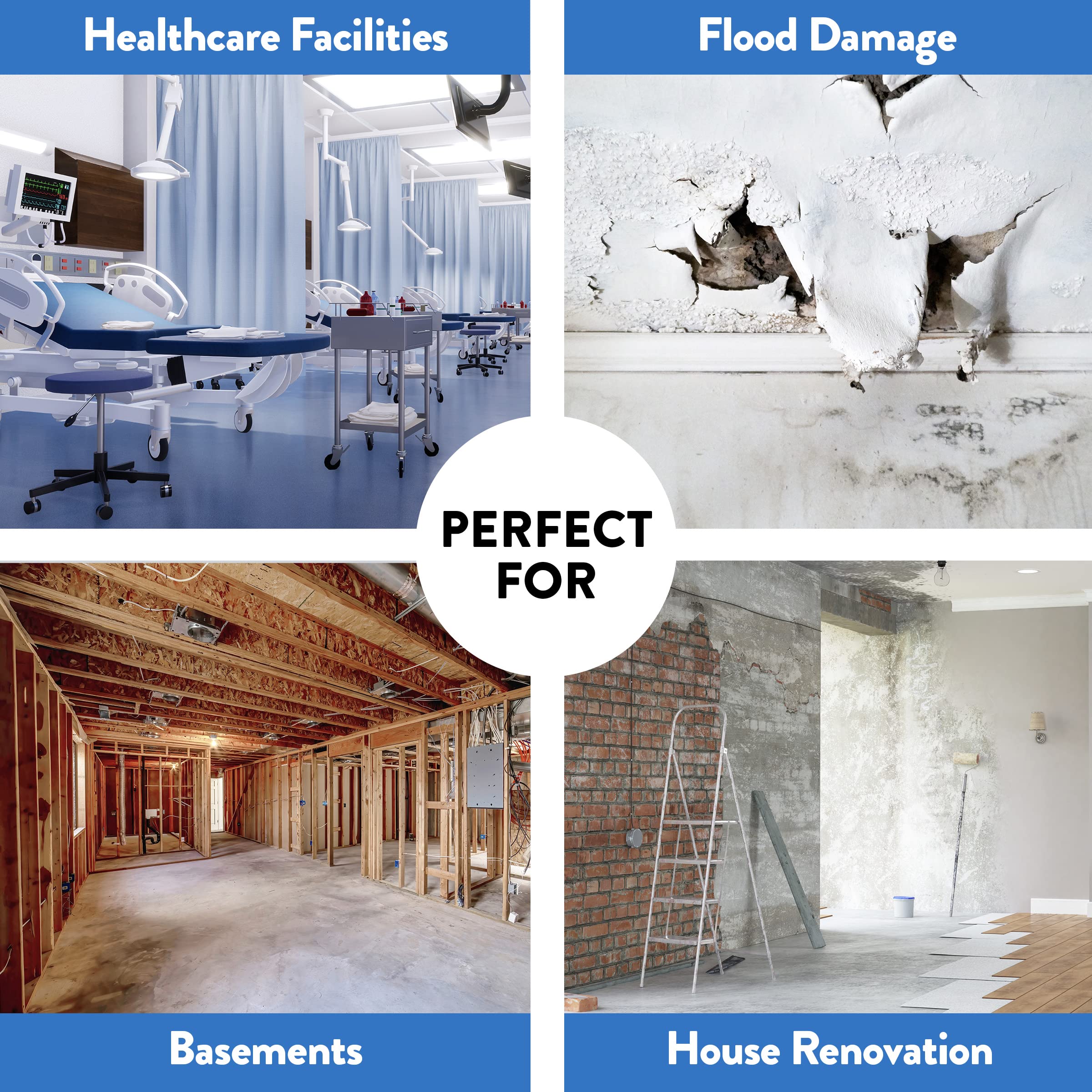 Dri-Eaz 1200 Commercial Dehumidifier with Pump, 18 Gallon, Industrial, Portable Dehumidifier