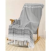 Gray Soft Throw Blanket Bedroom Decoration Living Room Accessories Sofa Couch Cover Apartment Essential Boho Minimalist Magnolia Japandi Organic Modern Scandinavian Nursery Hogar Neutral Decor Grey
