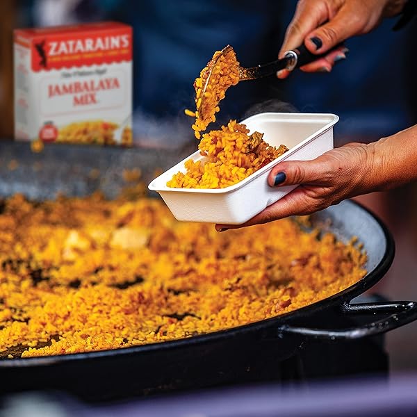 ZATARAIN’S JAMBALAYA MIX, 40 OZ – ONE 40 OUNCE BOX OF JAMBALAYA RICE MIX, PERFECT AS A STAND-ALONE SIDE OR SIGNATURE CAJUN DISH WITH SAUSAGE, CHICKEN OR SEAFOOD