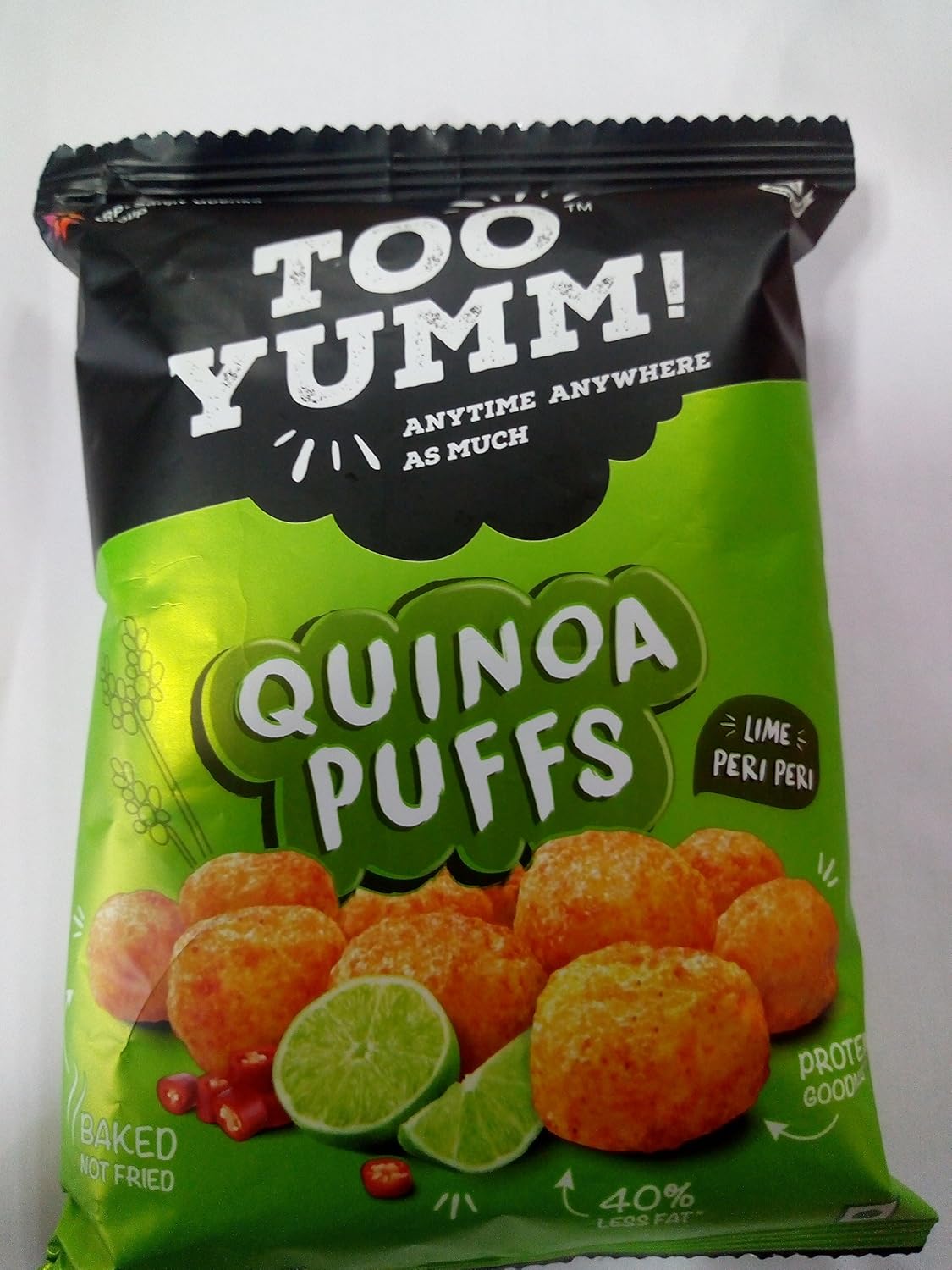Too Yumm Quinoa Puffs Lime Peri Peri (30g) Pack of 25 Amazon.in