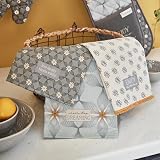 Cooksmart 5-Piece Apron Oven Glove Tea Towel Set Purity Kitchen Accessories view 6