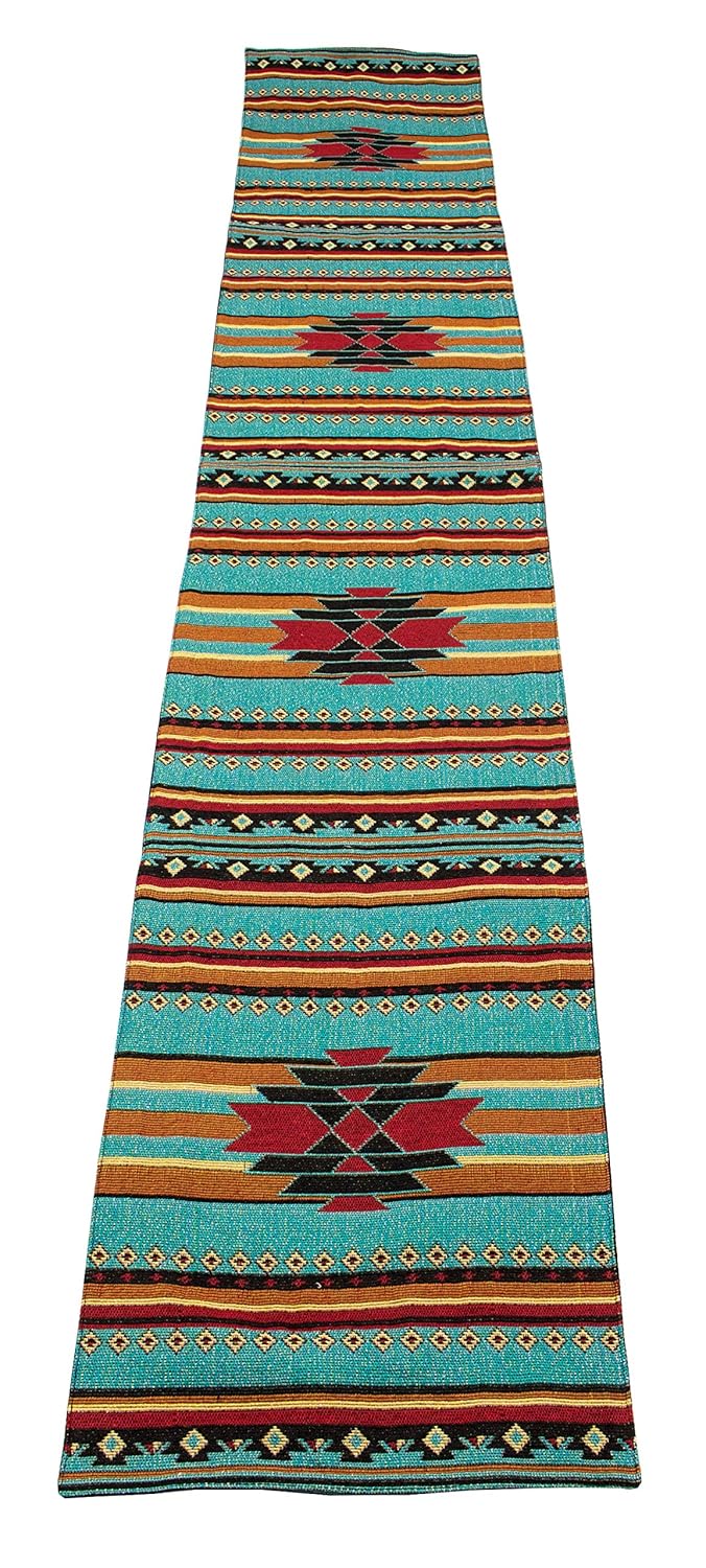 Best table runner jacquard black