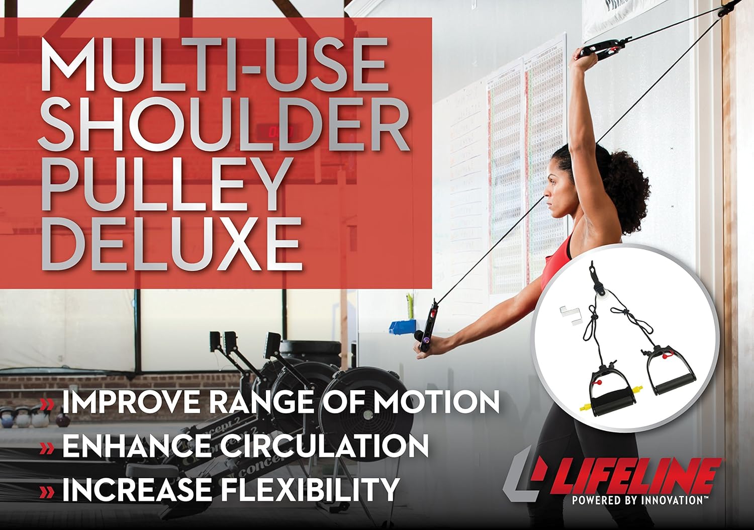 Lifeline Multi-Use Shoulder Pulley Deluxe for Assisting Rehabilitation and Increasing Flexibility : Industrial & Scientific