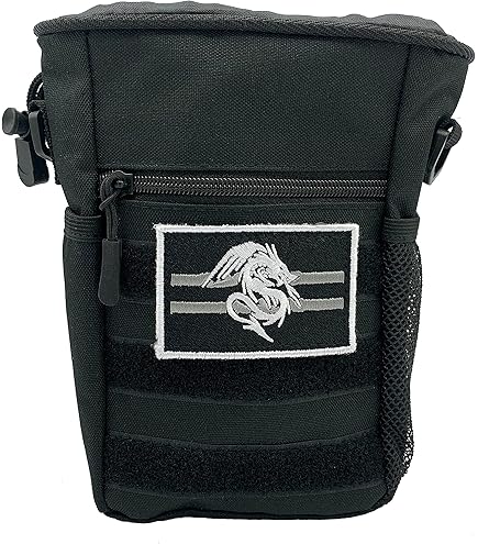 Steve Jackson Games – Bolsa Para Dados Dice Dragon Roja Con Diseño De Dragón, Incluye 2 Dados Personalizados De 16mm Y Capacidad Para Más De 100 Dados