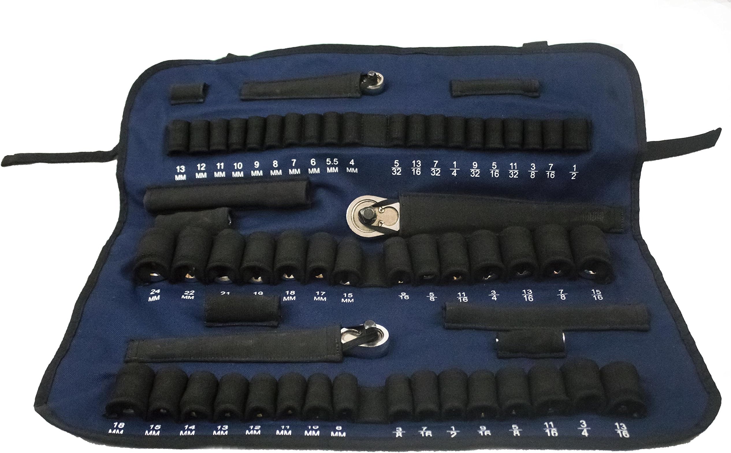 Socket Roll - The ULTIMATE in portable socket storage (Laser Blue)