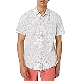 Amazon Essentials Men's Regular-Fit Short-Sleeve Print Shirt