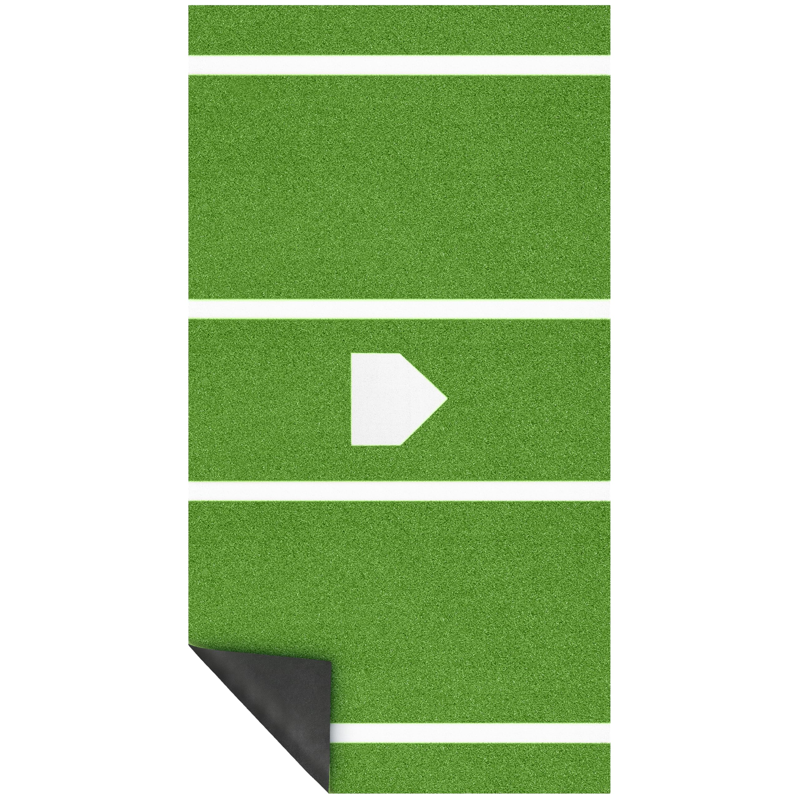 Photo 1 of Heavy-Duty Baseball Batting Hitting Mat 12' x 6' Baseball Softball Turf Training Mat Regulation Size with Home Plate Non-Slip Bottom Thickening Design Suitable for Indoor and Outdoor Use