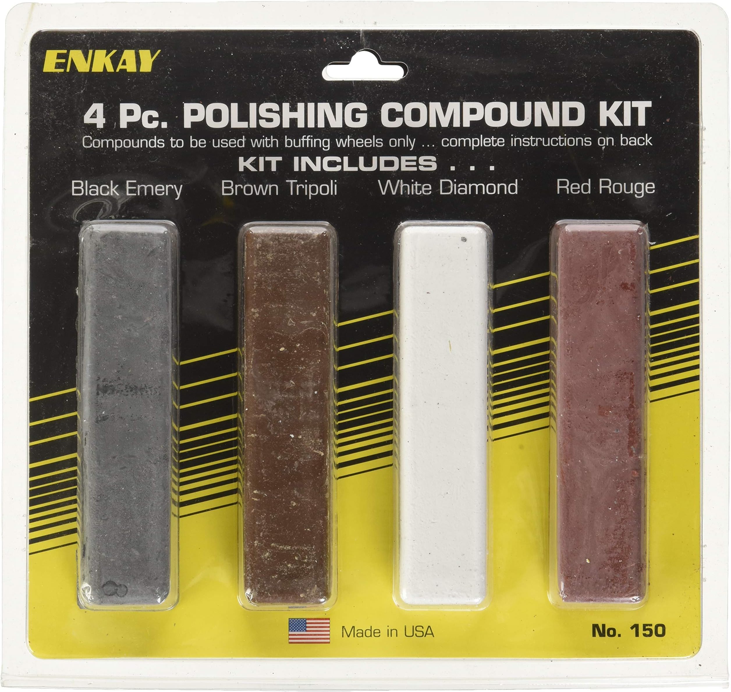 Enkay 150 Carded Polishing Compound Kit, 4 Piece
