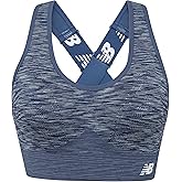 New Balance Women's Seamless High Impact Sports Bra with Adjustable Wide Straps and Removal Pads