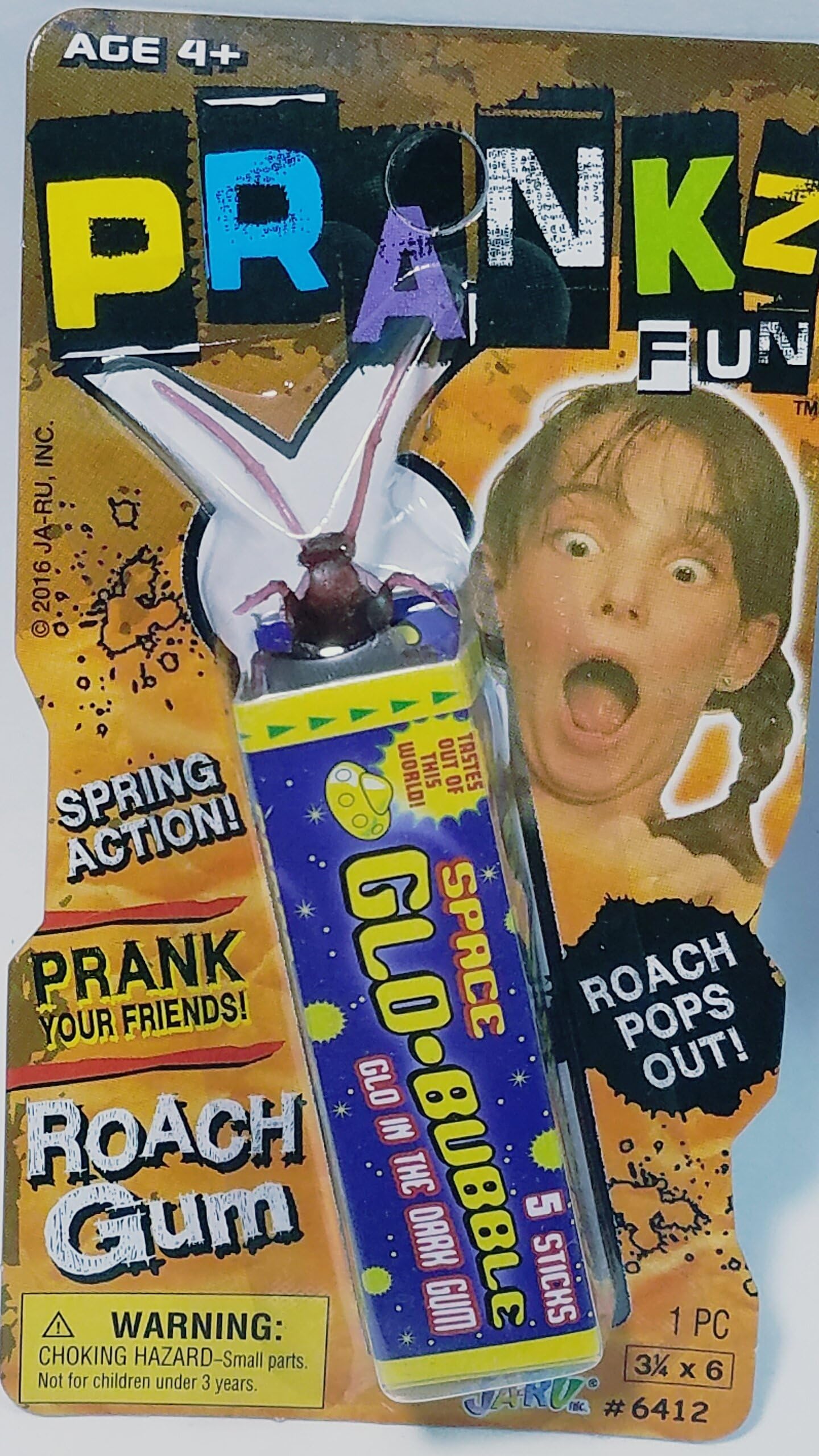 Prankz Spring Action Roach Gum Realistic Looking Cockroach On Gum Pack Prank Novelty