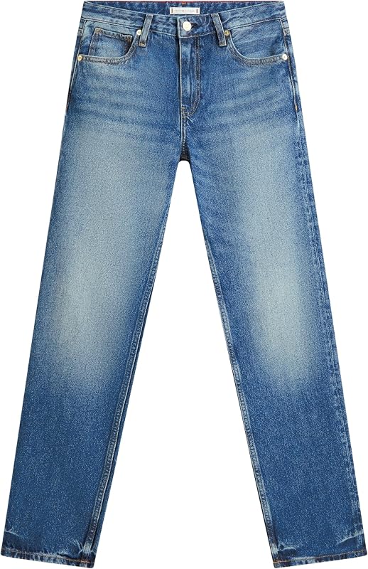 Jeans femininos Glow Classic Straight Straight Mid Ris, Azul (Glow), 26W/32L — foto 5 de 5