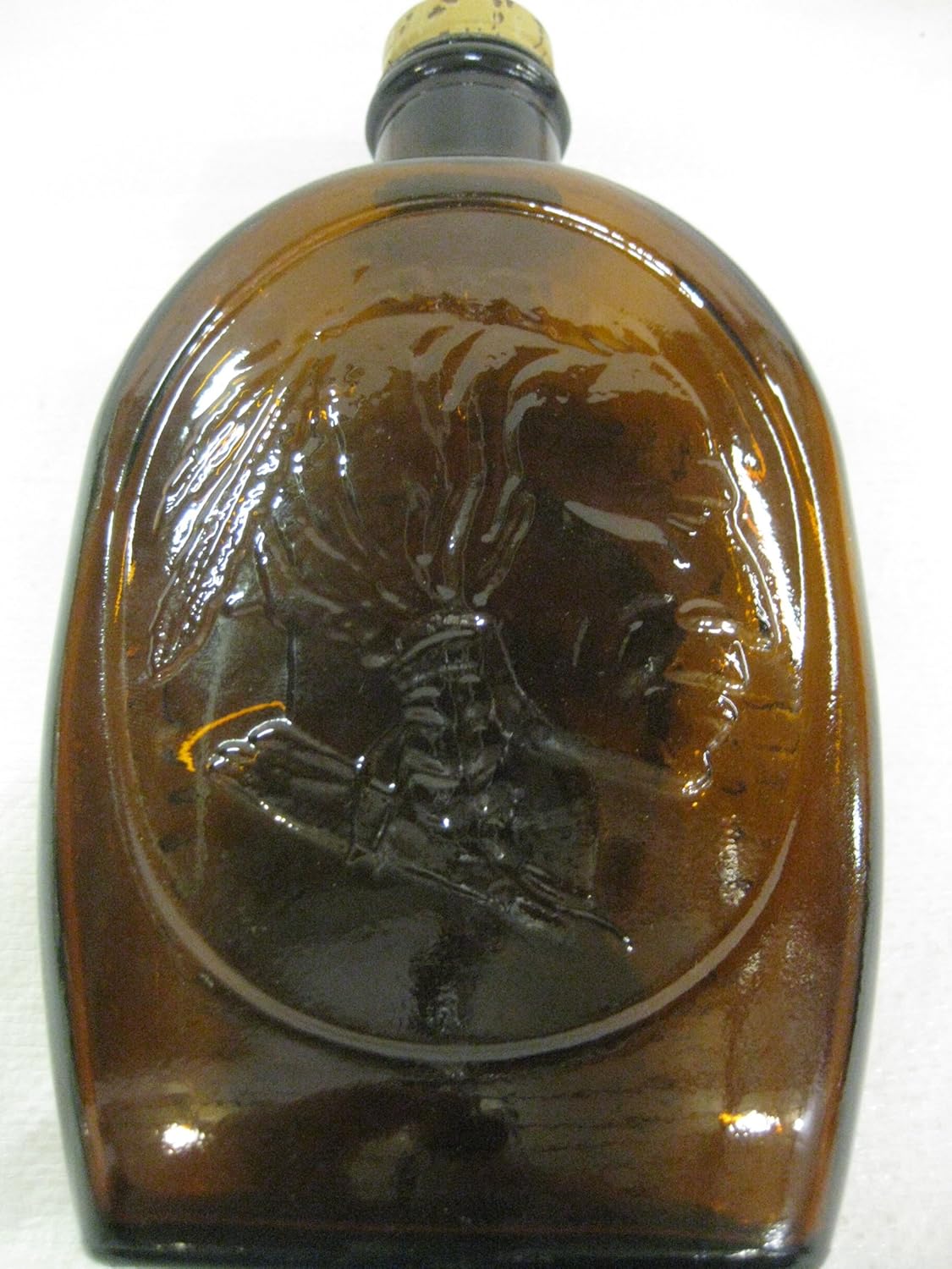 Amazon Com Log Cabin Syrup Bicentennial Indian Head Brown Amber