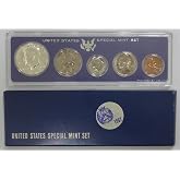 1967 - Special Mint Set 5 Coins-40% Silver Half Dollar Uncirculated