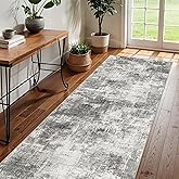DUIDY 2x6 Modern Abstract Rug Washable Area Rugs for Living Room Bedroom Dining Room Non-Slip Low Pile Neutral Large Rug Soft