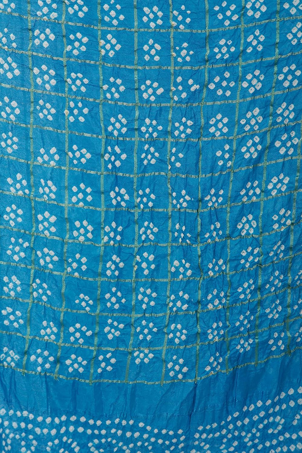 exotic india bandhani tie-dye gharchola dupatta from jodhpur with golden thread weave