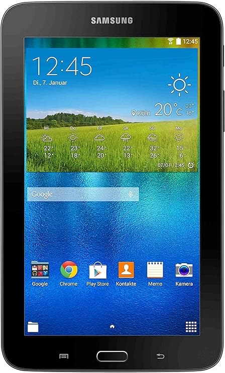 Samsung Galaxy TAB 3 7.0 lite SM-T113NYKADBT 17,78 cm (7 Zoll) Tablet-PC (Quad-Core-Prozessor, 1 GB, Android 4.4) schwarz
