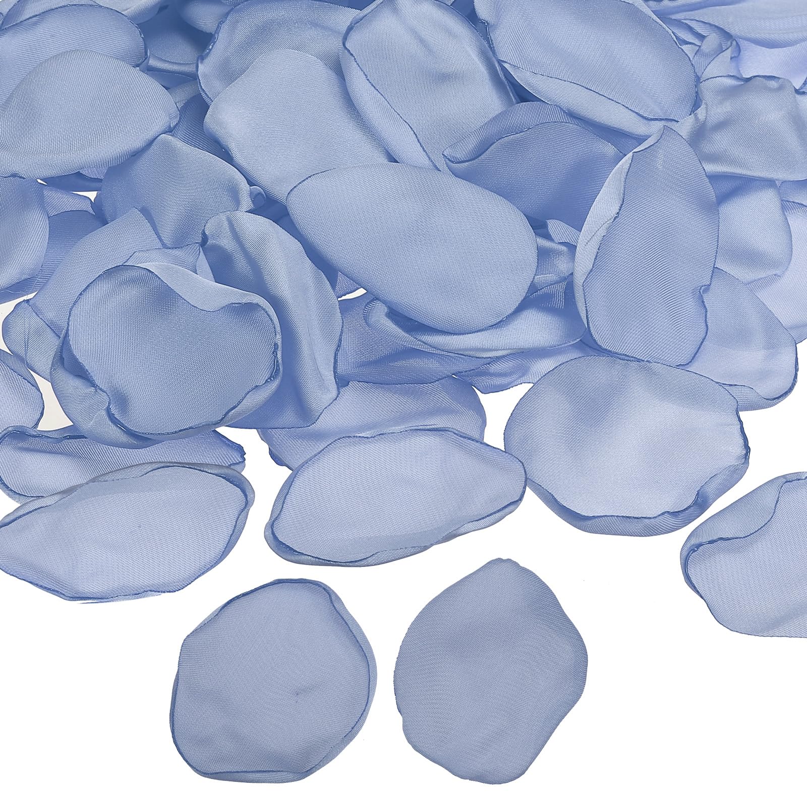 PATIKIL Silk Rose Petals, 300 Pcs Artificial Flower Petals for Wedding Decorations, Romantic Night, Aisle Scatter Petals, Light Blue