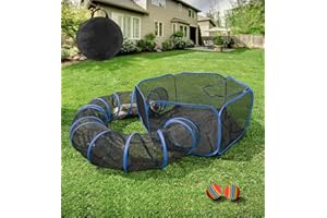MAMI&BABI Catio Outdoor Cat Enclosures, Foldable Cat Tent for Outside Enclosed Playpen with Tunnel, Cat Outdoor Enclosure for Indoor Cats,Rabbit and Other Small Animals