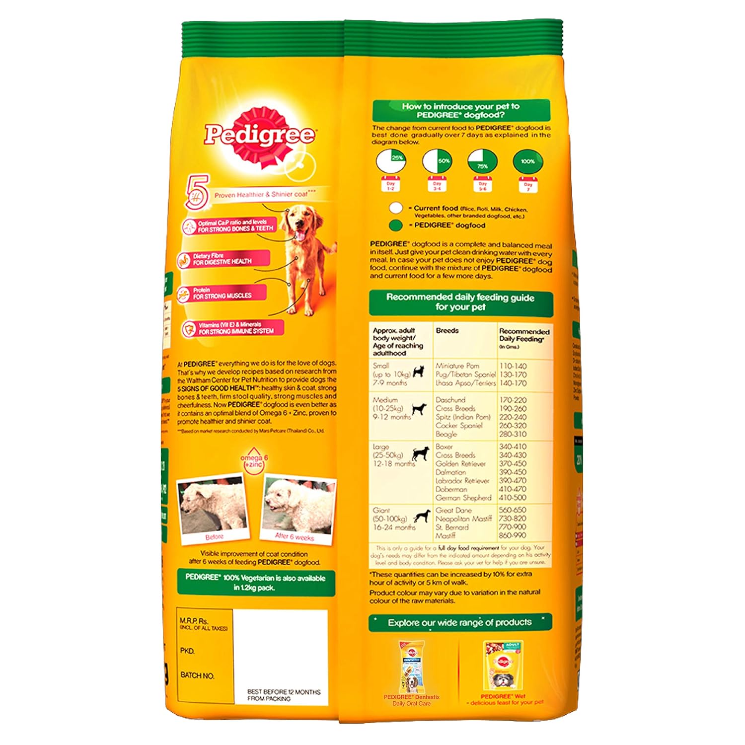 Pedigree Adult 100% veg 1.2kg (8906002480463)