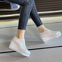 Women's Canvas High-Heeled Shoes Fashion Sneakers