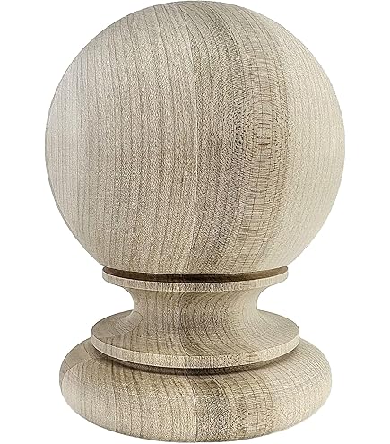 Amazon.com: Highland Manor Wood Products Massive Kline Ball Finial