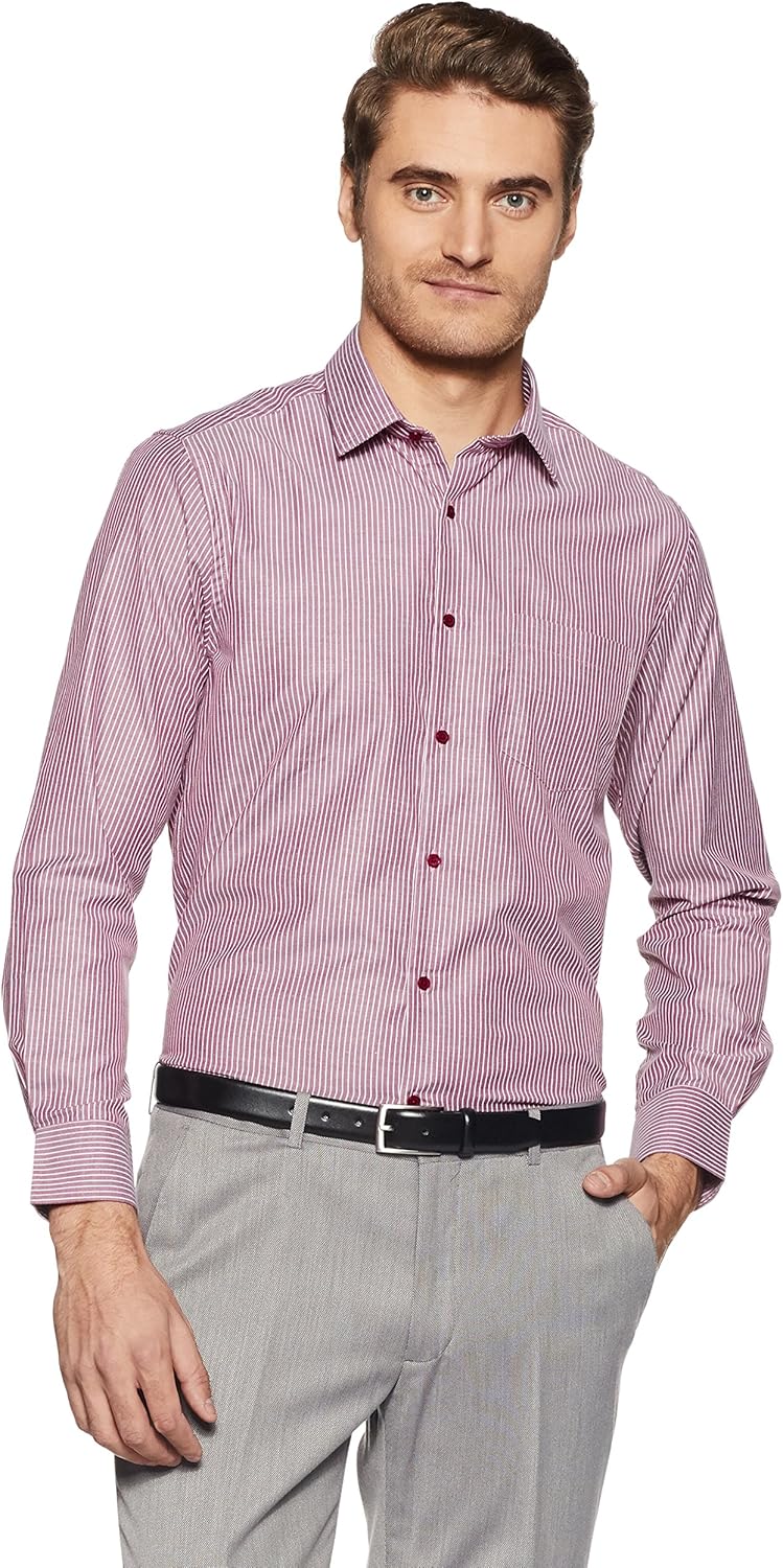 Buy Diverse Men's Striped Regular Fit Formal Shirt (DVF01F1L0250146