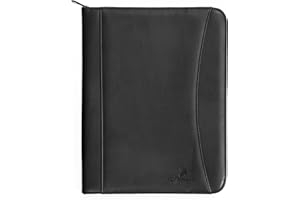 Executive Office Solutions Professional Business Padfolio Portfolio Briefcase Style Organizer Folder & Notepad Synthetic Leather – Black