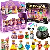 FOMOMDI DIY Fairy Magic Potions Kit for Kids | Science Bubble Experiment, Glow-in-the-dark,Build 3D House, Creative Halloween Christmas Gift