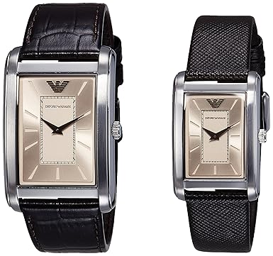 armani watch couple set