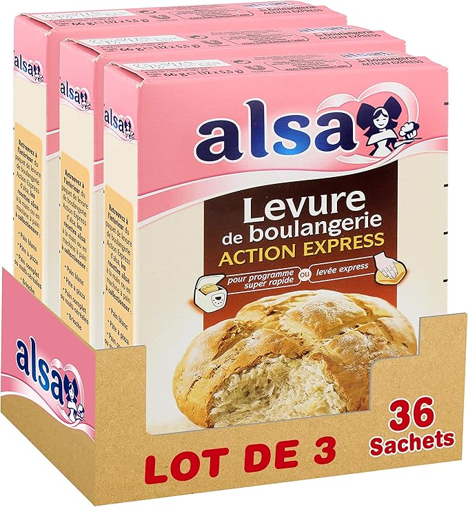 Alsa Levure De Boulangerie Action Express 36 Sachets Lot De 3x12 Sachets Amazon Fr Epicerie