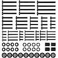 WALI Universal TV Mounting Hardware Kit Set Includes M4 M5 M6 M8 TV Screws and Spacer Fit Most TVs up to 80 inch (UVSP), Blac