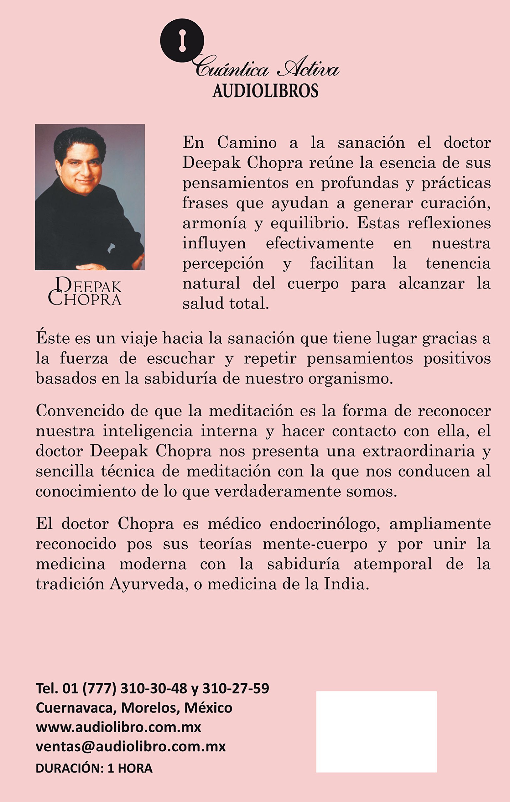 Camino A La Sanacion Journey Into Healing Spanish Cd Spanish Edition Deepak Chopra 9789685163217 Amazon Com Books