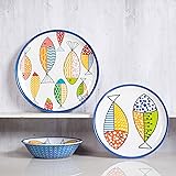 Gofunfun Melamine Dinnerware set for 4, Plates and