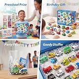 JOYIN 18 Piece Pull Back City Cars and Trucks Toy Set view 8