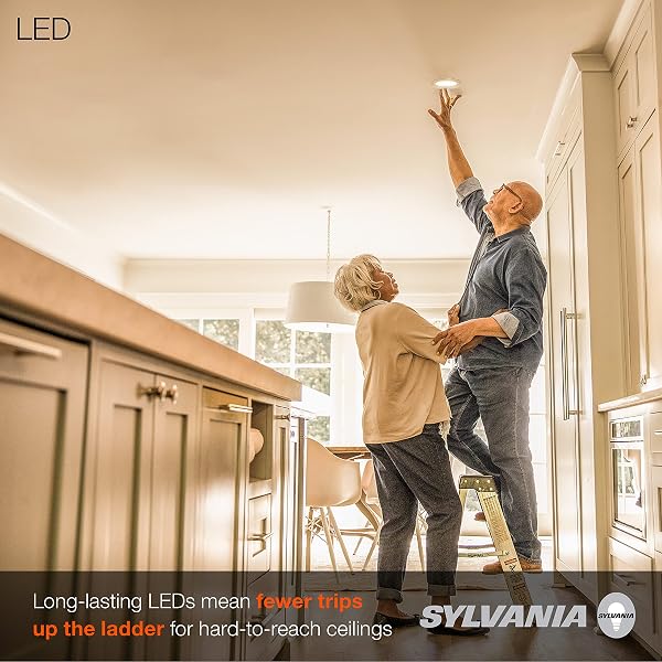 SYLVANIA LED 6″ SLIM MICRODISK RECESSED DOWNLIGHT, JUNCTION BOX, 16W, 5 CCT COLOR SELECT (2700K / 3000K / 3500K / 4000K / 5000K), DIMMABLE, 1200 LUMENS – 1 PACK (61405)