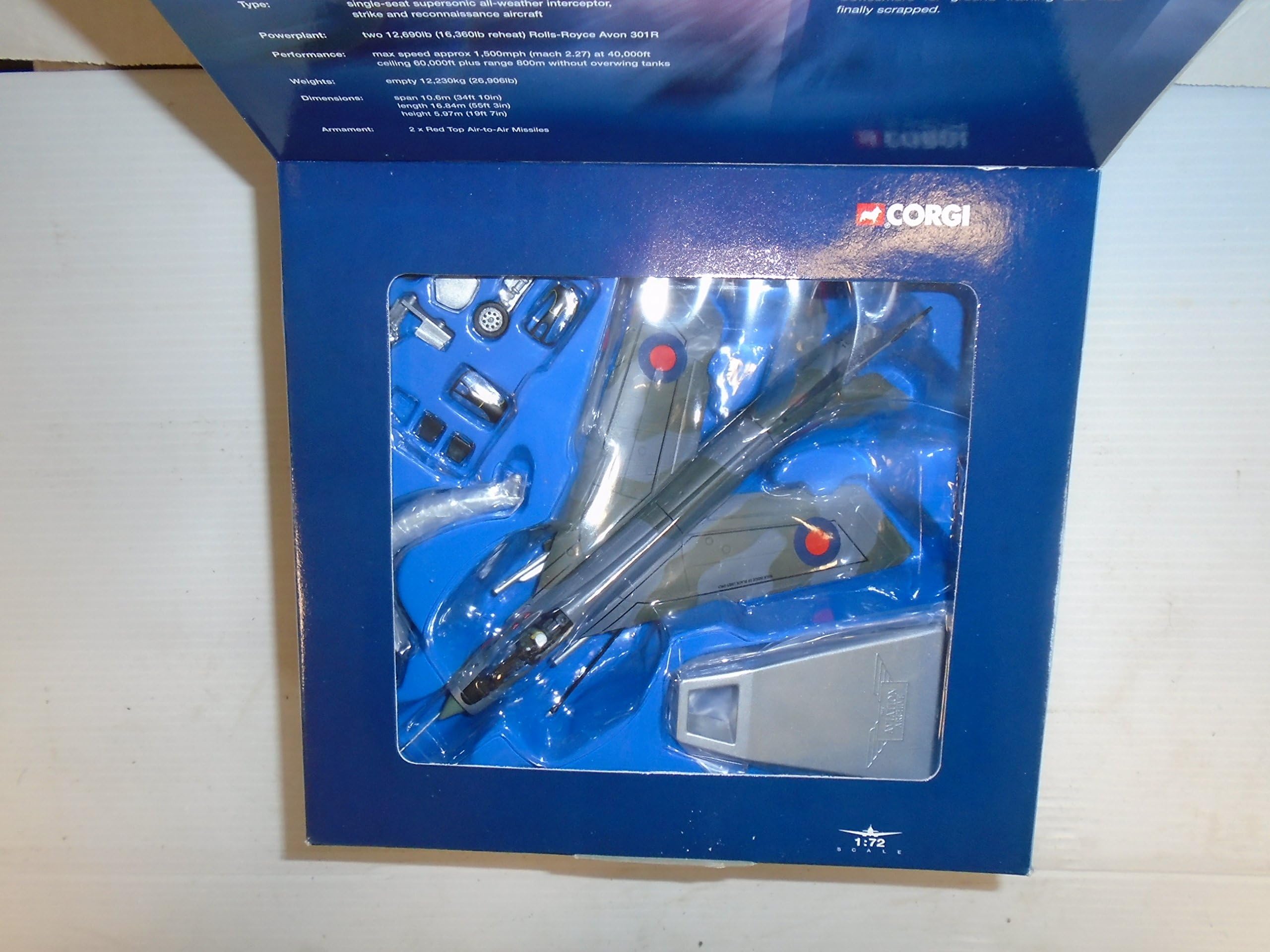Corgi The Aviation Archive EE Lightning F3 5 Sqn 1978 1:78 die cast model jet fighter