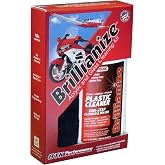 Brillianize - Glass Cleaner Kit - 8 oz Pump Spray, Microfiber Cloth | 8 oz Pump Spray Bottle, Large Terry Microfiber Cloth, 2 Instant Detailers, Non Toxic, Anti Static, No Alcohol Or Ammonia
