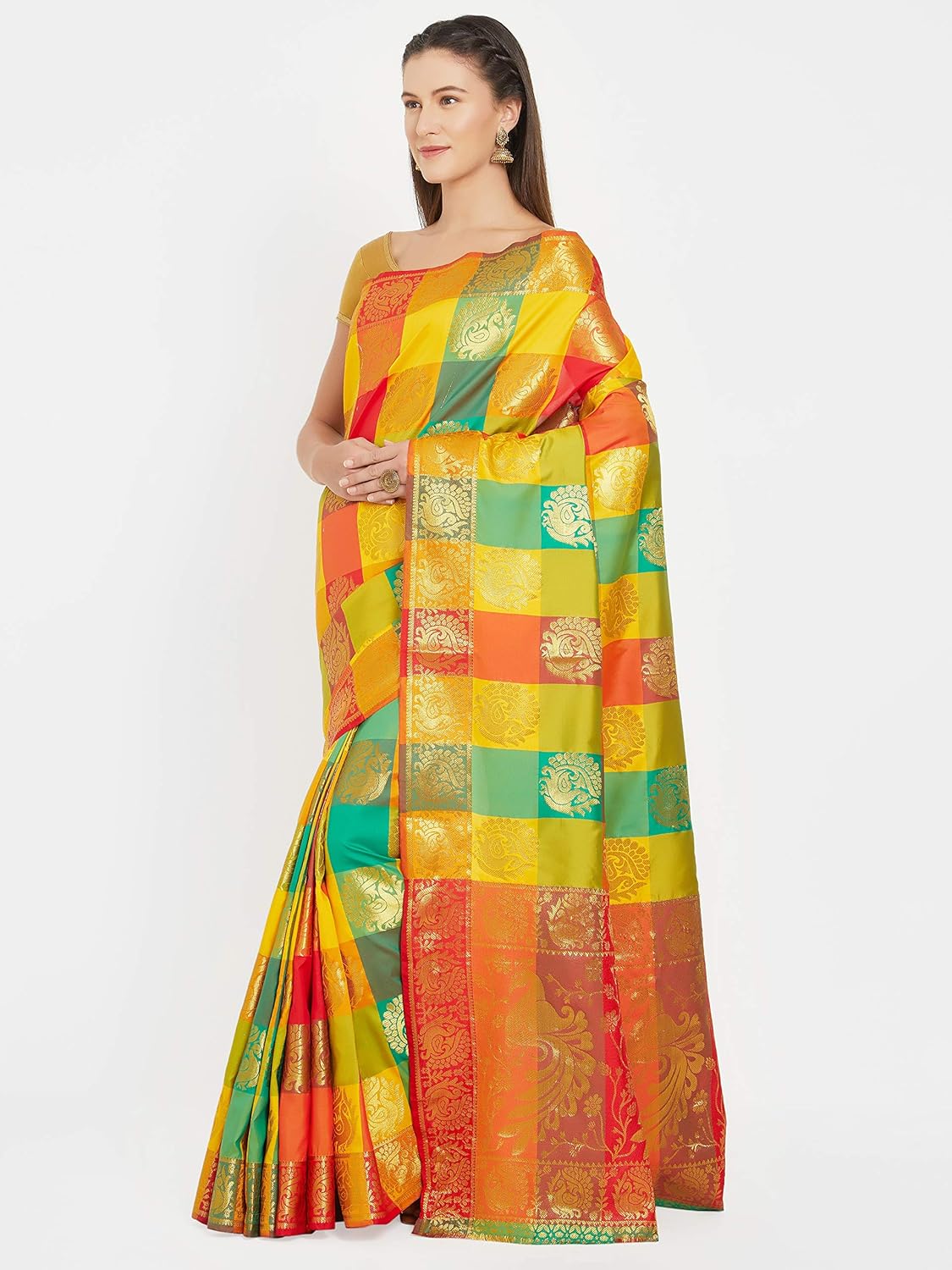 ruchika fashion women's kanjivaram silk sarees for women