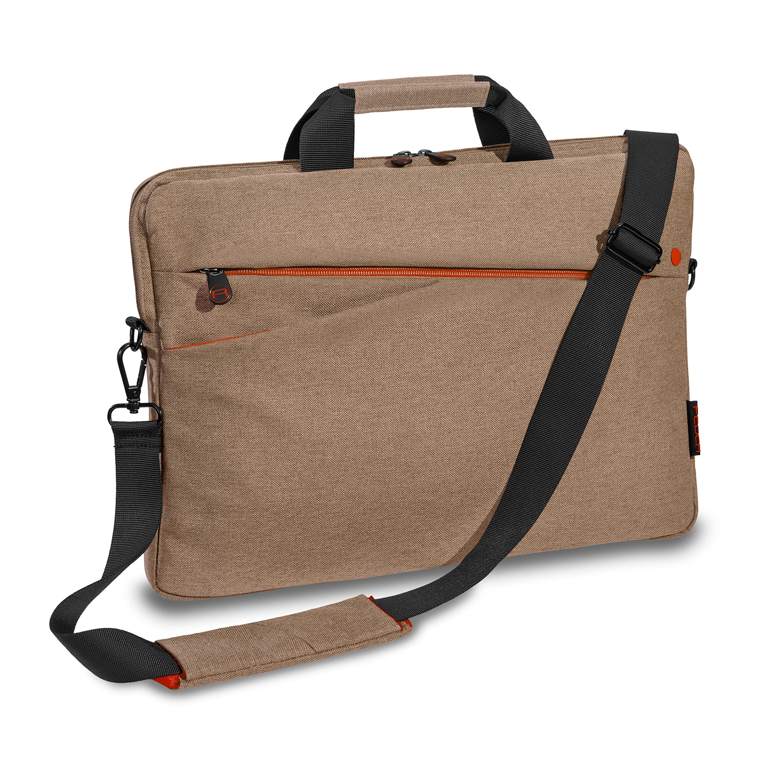 PEDEA laptop bag "Fashion" bag for notebooks with screens up to 15.6 inches (39.6 cm); shoulder bag with shoulder strap, beige