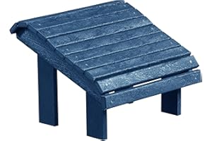 Capterra Casual Premium Footstool, Cobalt Blue