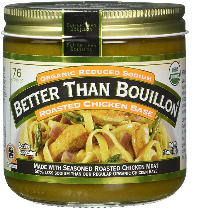Amazon Com Better Than Bouillon Organic Chicken Base Reduced Sodium 16 Oz Packaged Chicken Bouillons Grocery Gourmet Food