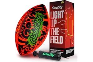 GlowCity LED Mesh Football Air Pump - Size 6