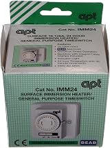 APT IMM24 24hr Mechanical Timer Immersion Heater Lighting 16.1A 3500W Back Box view 6