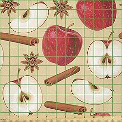 Ambesonne Fruits Fabric by The Yard, Quartered and