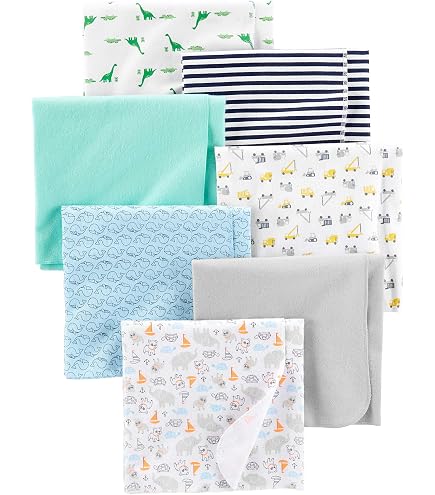 Gina Era 4-Pack Flannel Receiving Blankets - 30" X 30" 100% Cotton Baby Swaddle Blankets For Boys & Girls - View #6
