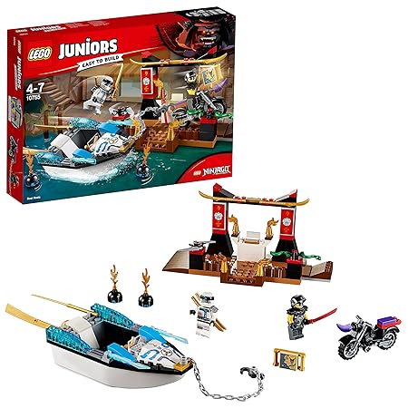 LEGO Juniors 10755 - Zanes Verfolgungsjagd mit dem Ninjaboot, Kinderspielzeug
