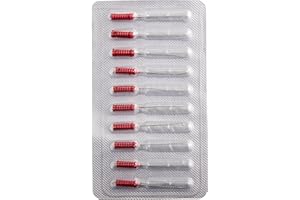 Primo Dental Products BBXFR Barbed Broaches, Fine Red (Pack of 10)