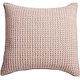 Levtex Home - Mills Waffle - Decorative Pillow - Poly Filled - Blush - Sham Size (20 x 20in.)