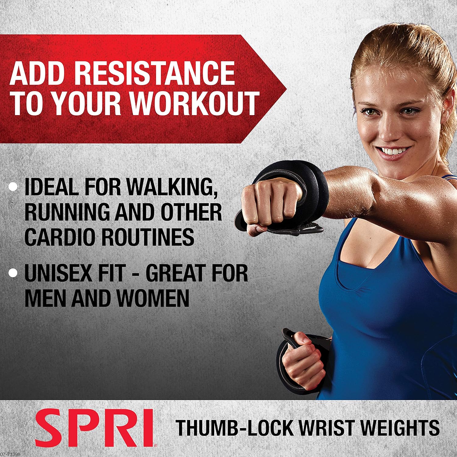 SPRI Wrist Weights Thumblock Arm Weights Set for Women & Men (4lb Set - Two 2lb Weights) : Sports & Outdoors